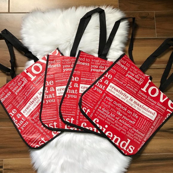 lululemon athletica Handbags - Lululemon reusable shopping totes handbags Red new